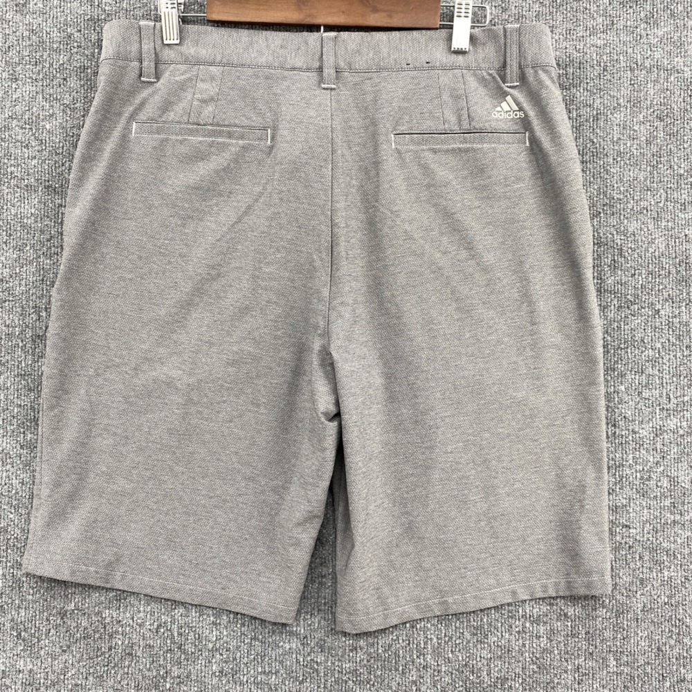Adidas Golf Shorts Mens 35 Gray Textured Performance Athletic Country Club - Picture 11 of 11